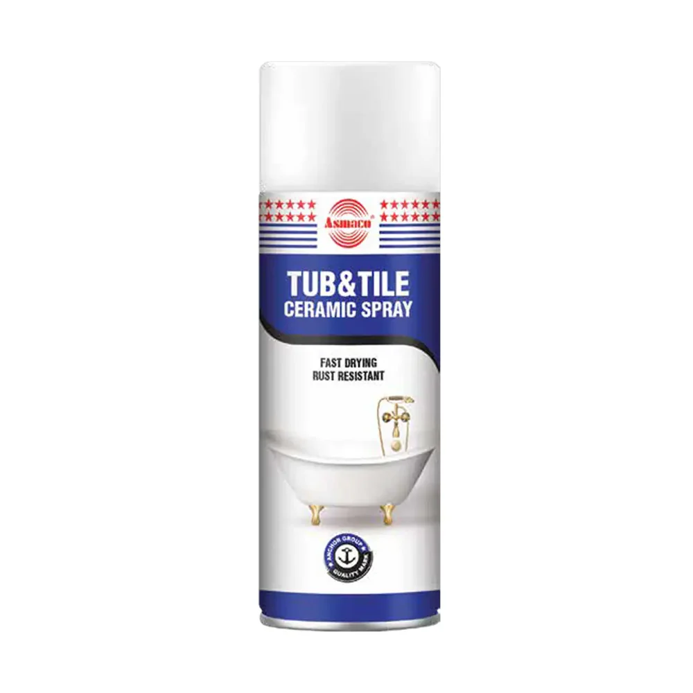 AsmacoTubandTileCeramicSpray400ml-White